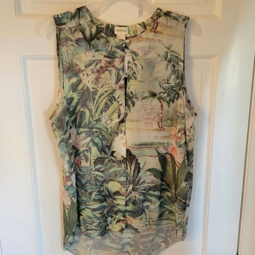 Brand New Jungle Print Sheer Top - H&M Conscious Collection